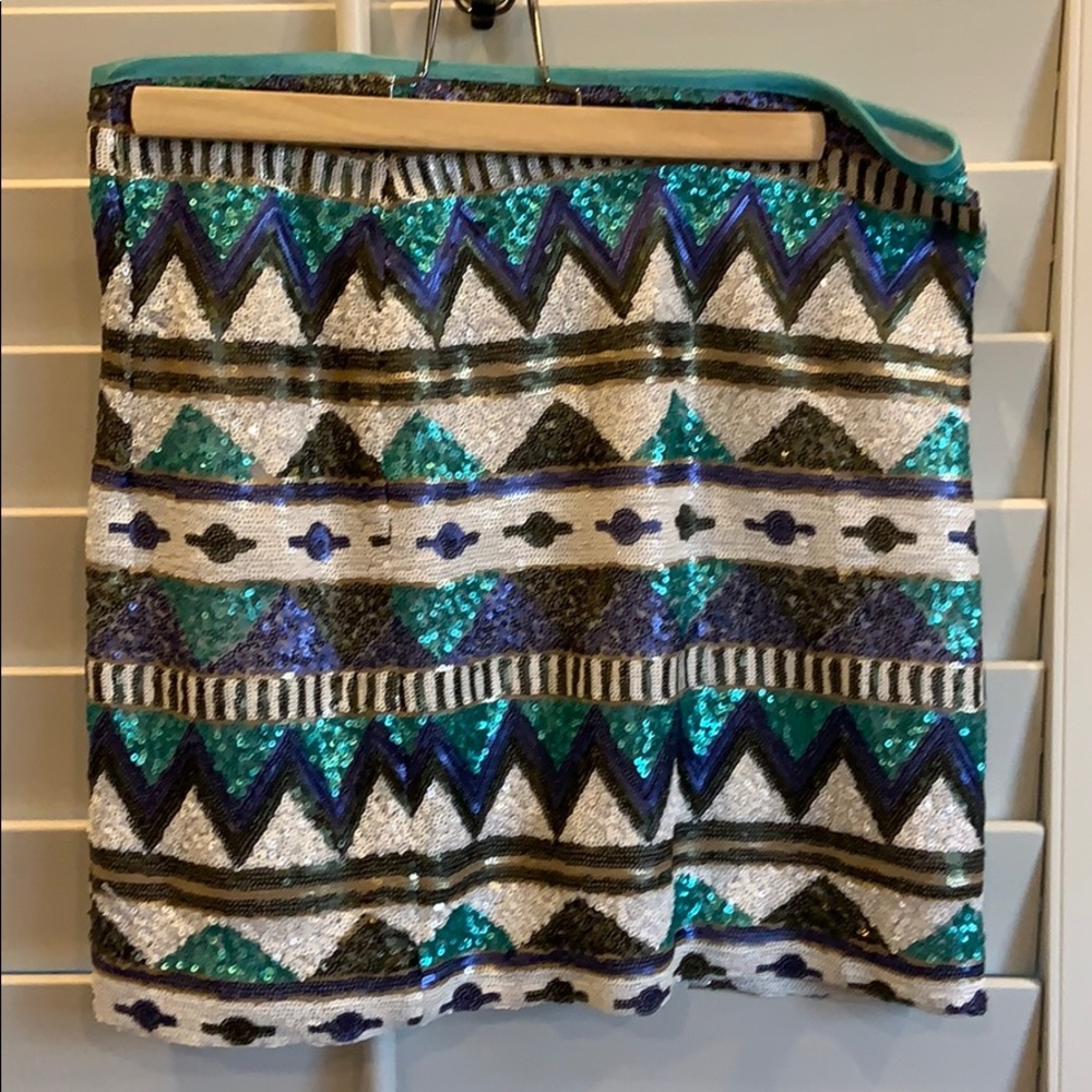Sequin mini skirt